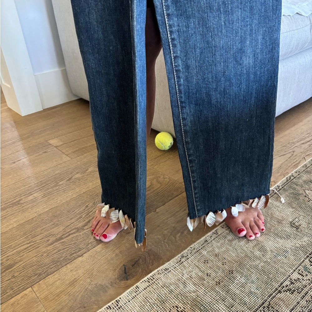 LOFT Relaxed & Straight Midwash Denim Jeans - Picture 2 of 8